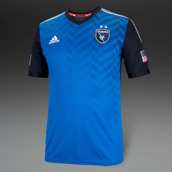 adidas Soccer Jersey adidas San Jose Adult Home S/S Replica Jersey