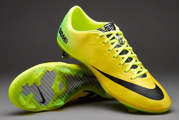 Botas Nike Mercurial Vapor IX FG -Amarillo-Negro-Lima | Soccer