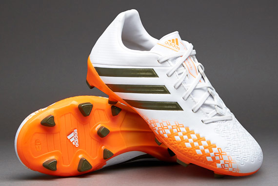 Memoria período estrés futbol para niños- botas de futbol- adidas Predator Absolado LZ TRX FG para  niños- Blanco/Verde/Zest | Pro:Direct Soccer