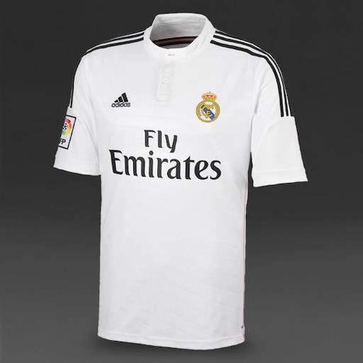 Soccer Shirts - adidas Real Madrid 14/15 Short Sleeve Home Jersey ...
