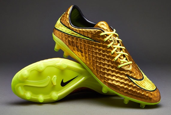 Nike Football Boots Nike Hypervenom Phantom Premium FG Firm Ground Soccer Cleats Metallic Gold Coin Volt Black Pro Direct Soccer