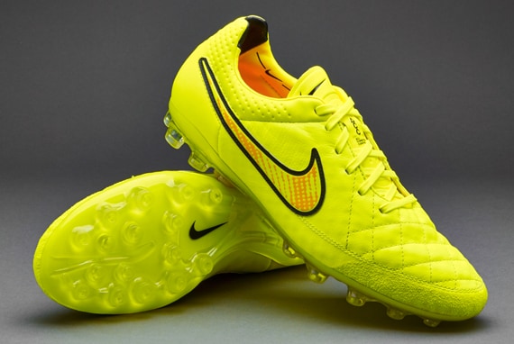 de futbol- Nike Tiempo Legend V AG -Césped artificial- Volt-Hyper Punch-Negro Soccer