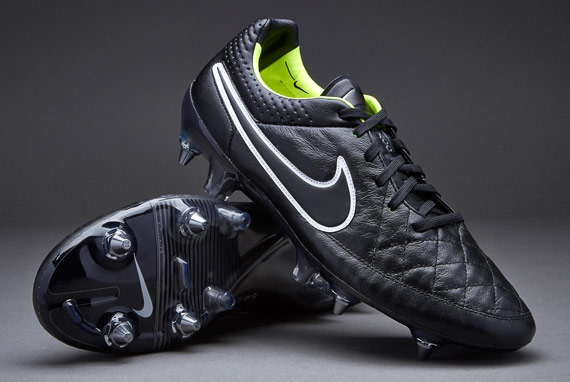 Botas de futbol- Nike Tiempo Legend V SG Pro -Terrenos Negro-Volt-Blanco | Pro:Direct Soccer