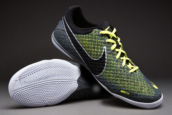 Zapatillas de Futbol Sala- Zapatillas Nike- Nike Elastico Finale II Gris-Negro-Volt | Pro:Direct Soccer