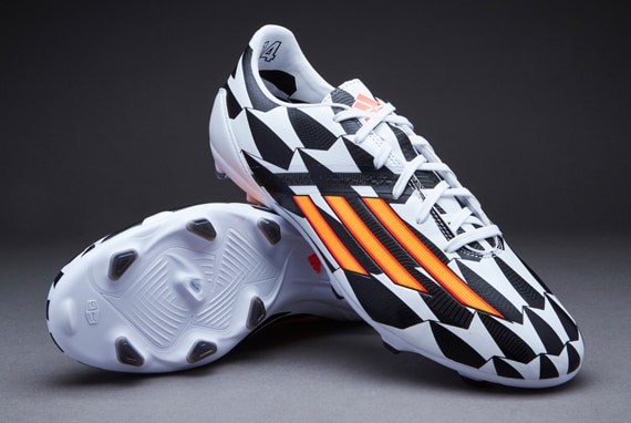 Botas de fútbol- adidas F10 -Mundial de Terrenos Blanco-Naranja-Negro | Pro:Direct Soccer