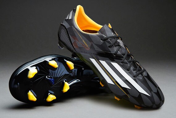 Botas de futbol adidas- F50 adizero -Terrenos firmes- Negro/Blanco/Naranja | Pro:Direct Soccer