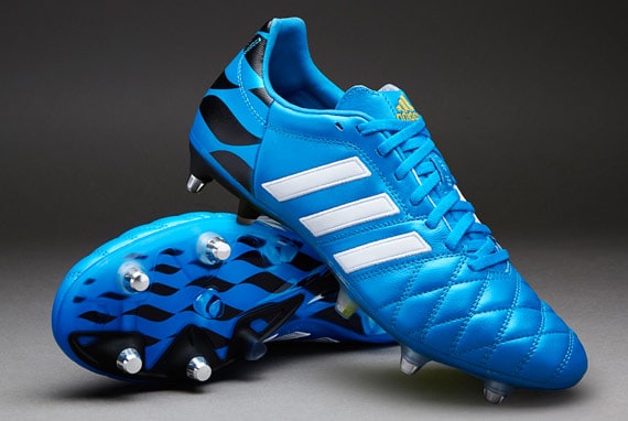 medianoche Mendicidad Comercial Botas de futbol adidas- adidas 11pro SG - tacos de aluminio-  Azul-Blanco-Negro | Pro:Direct Soccer