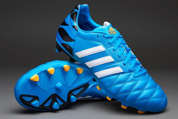 Botas de futbol adidas FG - Azul-Blanco-Negro | Soccer