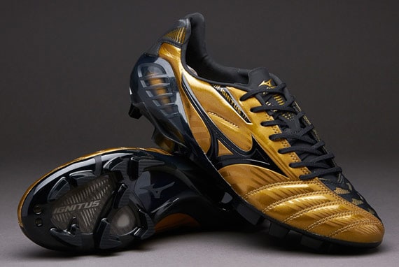 Mizuno Football Boots Mizuno Wave Ignitus 3 FG Firm Ground Soccer Cleats Gold Black Pro Direct Soccer