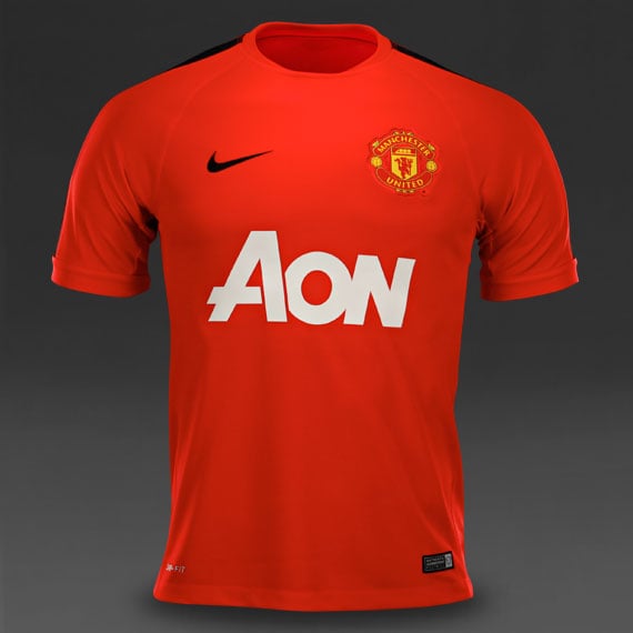 comerciante sed Malgastar Camisetas oficiales futbol Nike- Camiseta de entrenamiento Nike Manchester  United Squad -Rojo-Negro | Pro:Direct Soccer