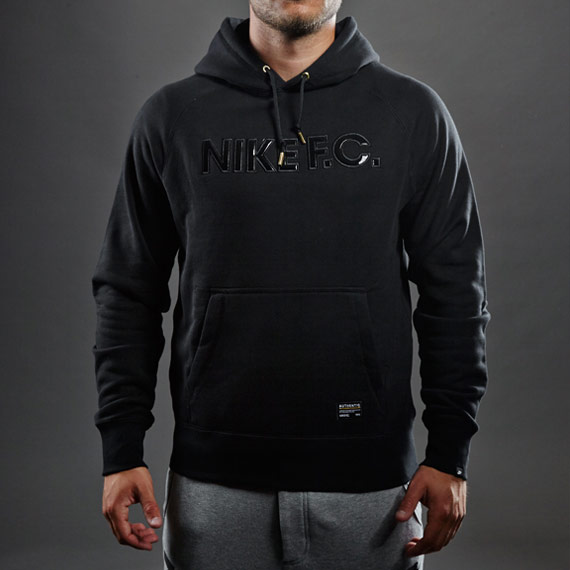 nike fc hoodie black