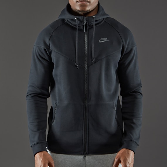 Mens Clothing - Nike Tech Fleece Windrunner - Black - 545277-011 | Pro ...