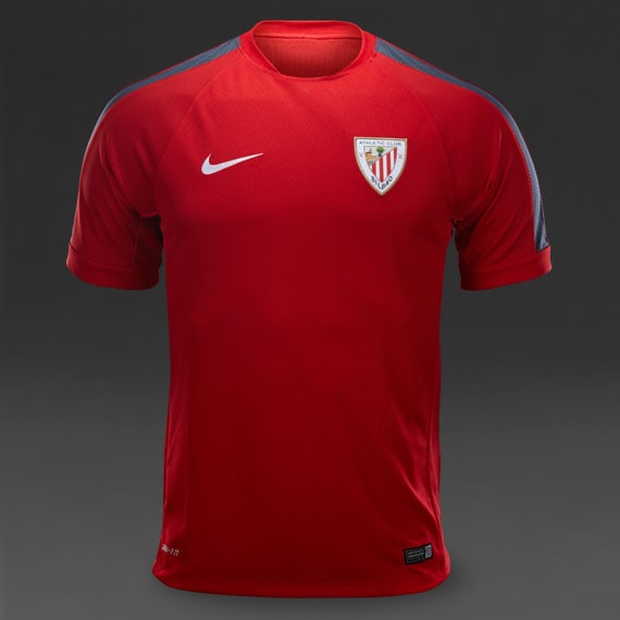 Almeja Telégrafo Vueltas y vueltas Camisetas de futbol Nike-Camiseta de entrenamiento Nike Athletic Club Bilbao  Squad SS-Ropa oficial- Rojo/Blanco | Pro:Direct Soccer