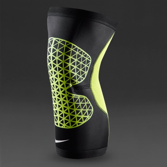 Accessories Nike Pro Combat Knee Sleeve - Volt/Black Pro:Direct Soccer