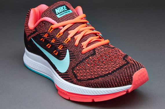 Womens Shoes Womens Nike Zoom Air Structure 18 Hyper Punch Hyper Turquoise Black Total Orange Pro Direct Running