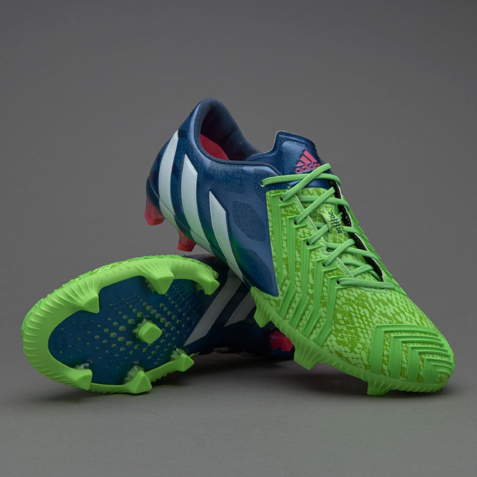 Llevar Primitivo Motear Mens Football Boots - adidas Predator Instinct FG - Firm Ground - Soccer  Cleats - Rich Blue/White/Solar Green 