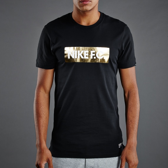 Ropa deportiva Nike- Camiseta Nike FC Block Top -626937-013- Neymar-Negro- Dorado Pro:Direct Soccer