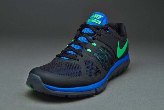 Preceder Nos vemos once Nike Flex 2014 RN MSL -Zapatillas para hombre- Negro-Verde-Azul-Antracita |  Pro:Direct Soccer