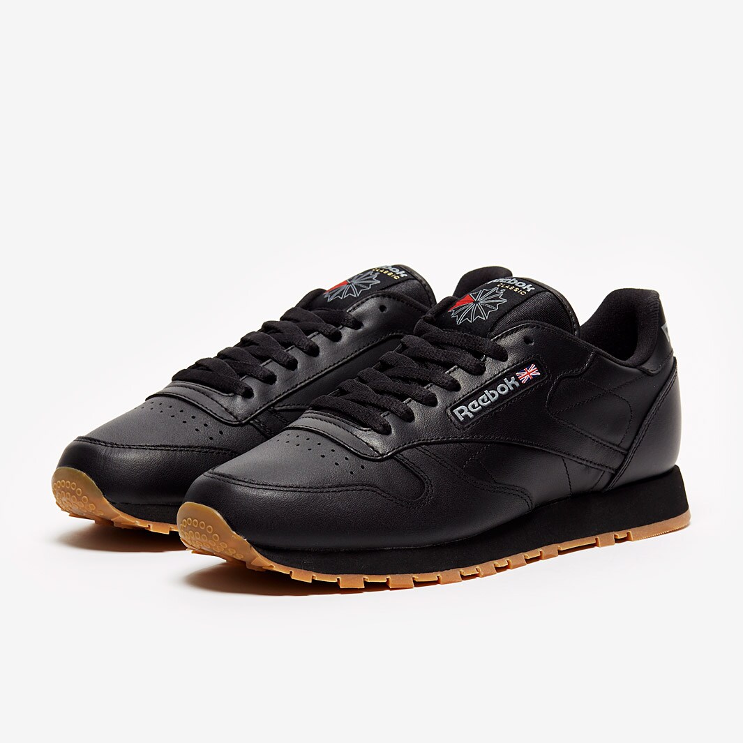 Estúpido fórmula Pavimentación Mens Shoes - Reebok Classic Leather - Black - Gum - 49800 | Pro:Direct  Soccer