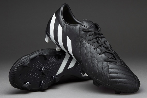 adidas Football Boots adidas Pure Leather Predator Instinct FG - Black/White/Gold - | Pro:Direct Soccer