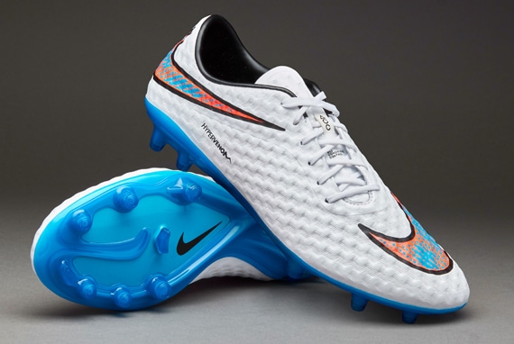 Sinewi Additief Verbinding Mens Mens Boots - Nike Hypervenom Phantom FG - Firm Ground - White/Blue/Crimson/Black  - 599843-148 | Pro:Direct Soccer