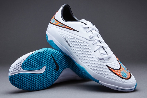 Botas de futsal Zapatillas de Fútbol Sala Nike Hypervenom Phelon - 599849-148-Blanco/Azul/Rojo/Negro | Pro:Direct Soccer