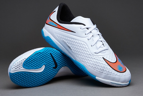 Botas de futsal Nike- Zapatillas de Fútbol Nike Phelon para niños- 599811-148-Blanco/Azul/Rojo/Negro | Soccer