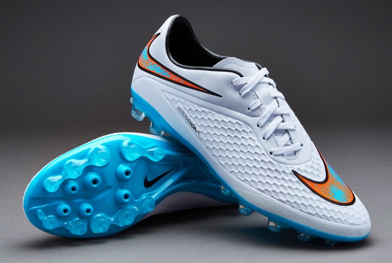 Botas de Nike- Hypervenom Phelon AG-R -717136-148- Blanco/Rojo/Azul/Negro | Soccer