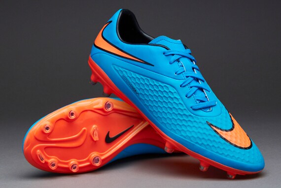 Nike hypervenom 2025 azul y naranja