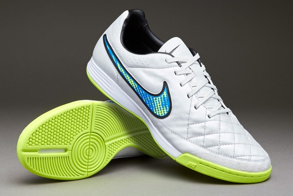 Botas de futsal- de fútbol sala Nike Tiempo Legacy- 631522-174-Blanco/Volt/Solar/Negro | Pro:Direct Soccer