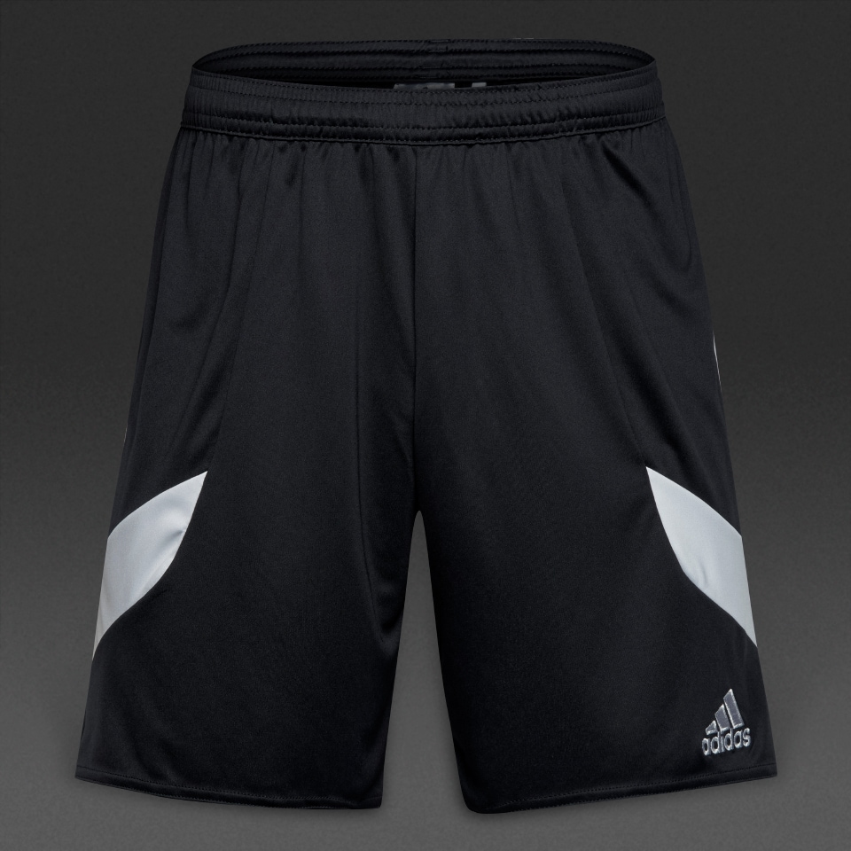 Ropa equipos de futbol- Equipaciones-Pantalones cortos adidas Nova 14 -Negro-Blanco | Pro:Direct Soccer