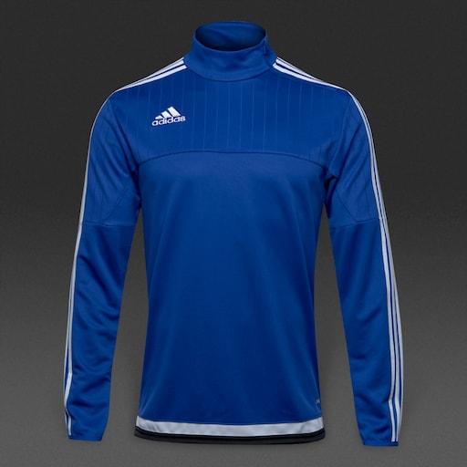 Sudadera de entrenamiento adidas Tiro Ropa para de fútbol-Azul-Blanco-Negro | Pro:Direct Soccer