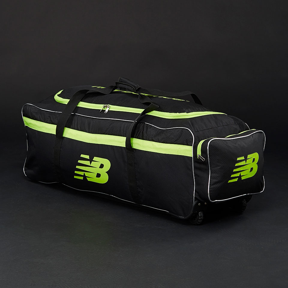 New Balance DC 680 Wheelie Bag Yellow Black Bags Luggage Wheelie Bag Pro Direct Cricket