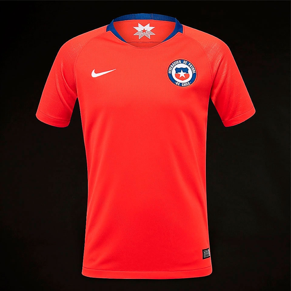 Nike Chile 2018 Youths Stadium SS Jersey - Chile Red/White - Boys Replica - Jerseys