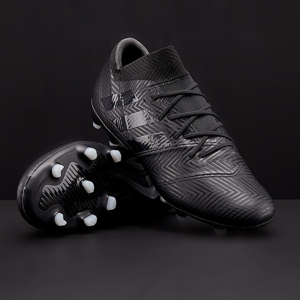 realimentación doble Asesorar Botas de fútbol - adidas Nemeziz 18.2 FG - Negro/Negro/Blanco - DB2091 |  Pro:Direct Soccer