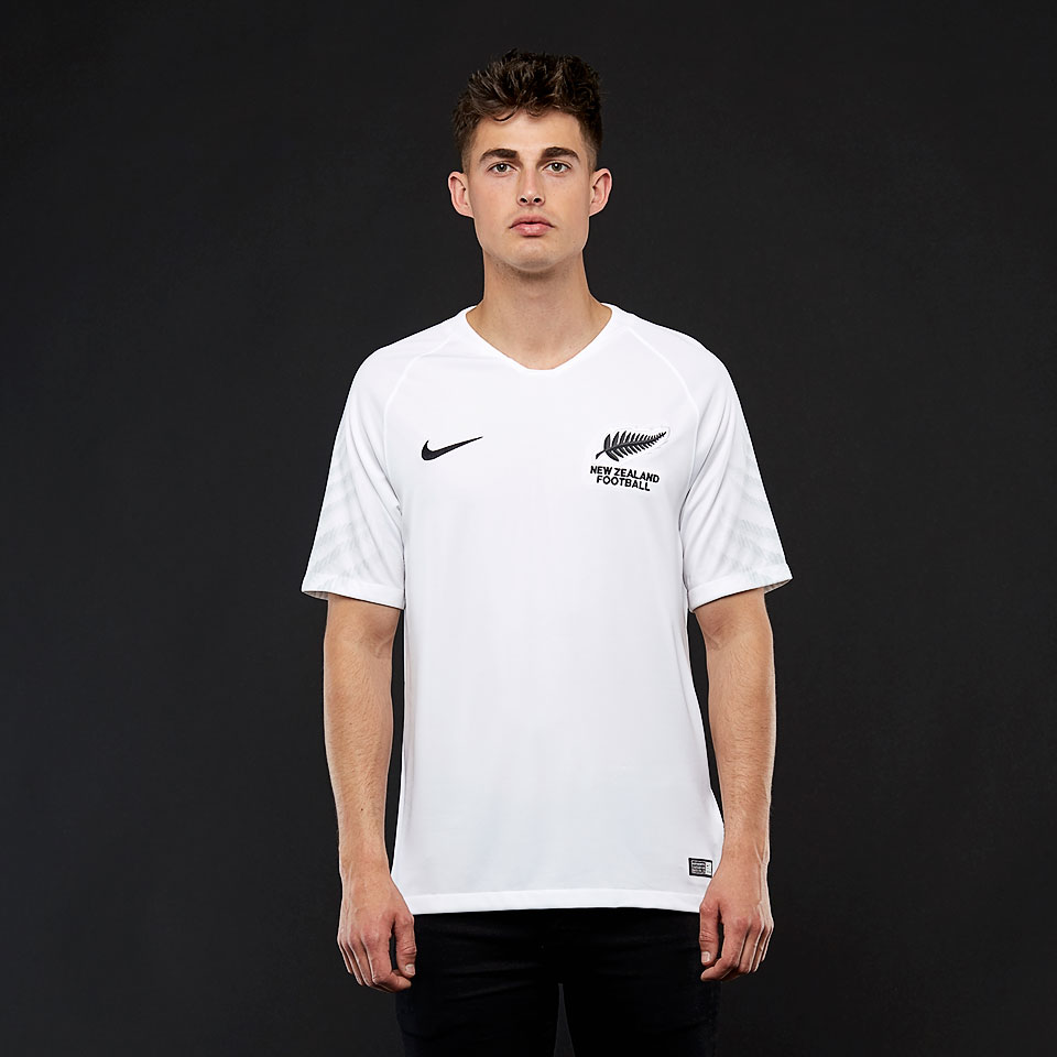 Lucht taart onduidelijk Nike New Zealand 2018 Stadium Home SS Jersey - White/Black - Mens Replica -  Jerseys 