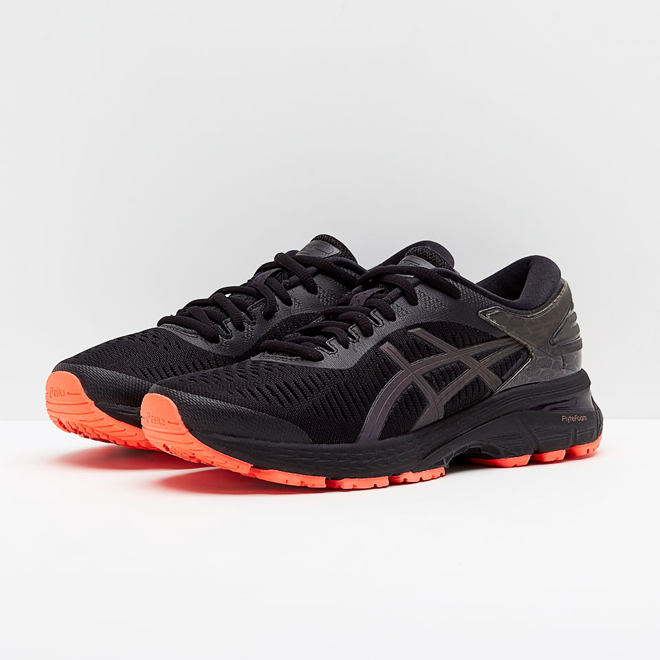 Asics women's gel-kayano 25 lite-show cheap shoe - black/black