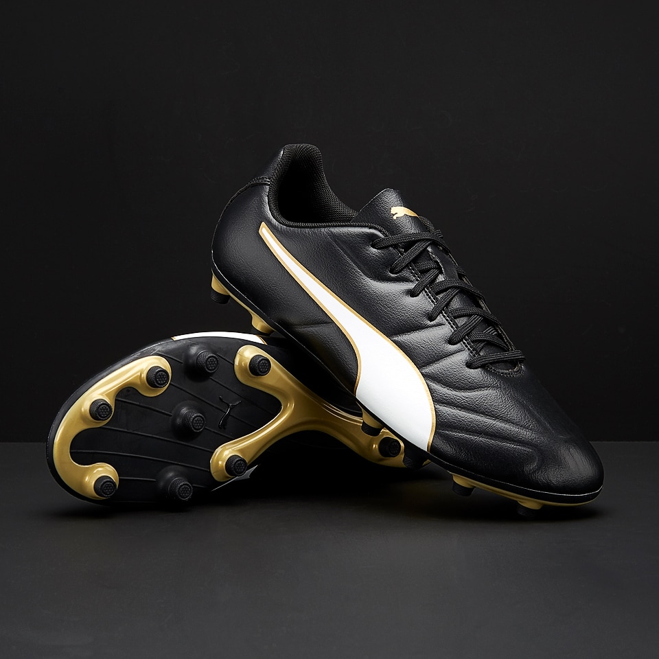 Puma Classico C II FG - Boots Firm Ground - Puma Black/Puma White/Gold | Pro:Direct Soccer