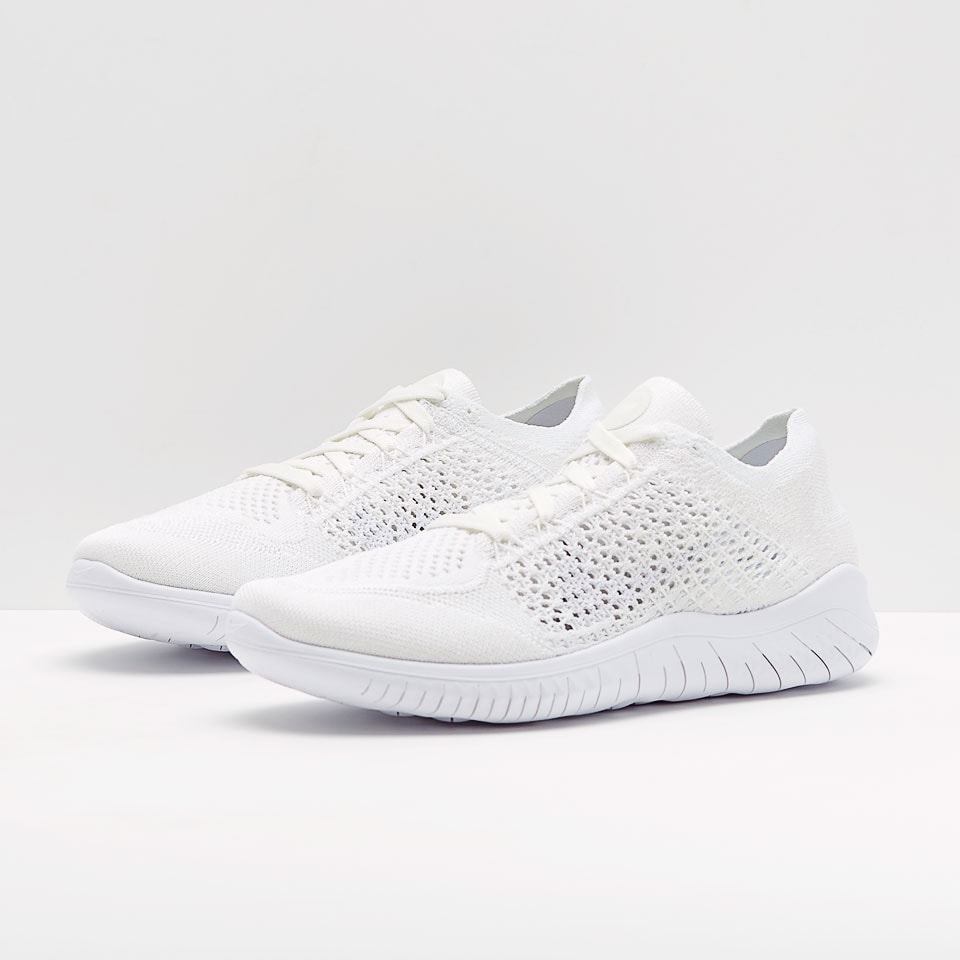 Nike free rn flyknit 2018 womens triple white hotsell