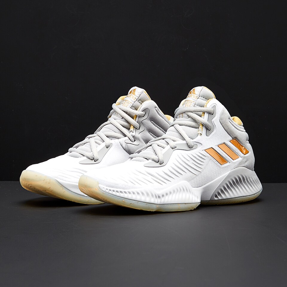 Boys Shoes adidas Kids Mad Bounce 2018 White BB7543 Pro Direct Basketball