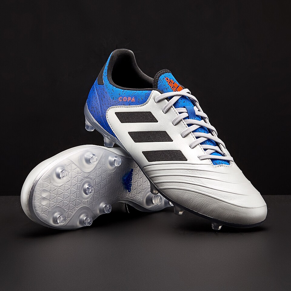 Pigmento Enfriarse De trato fácil Botas de fútbol - adidas Copa 18.2 FG - Plateado/Negro/Azul - DB2443 |  Pro:Direct Soccer