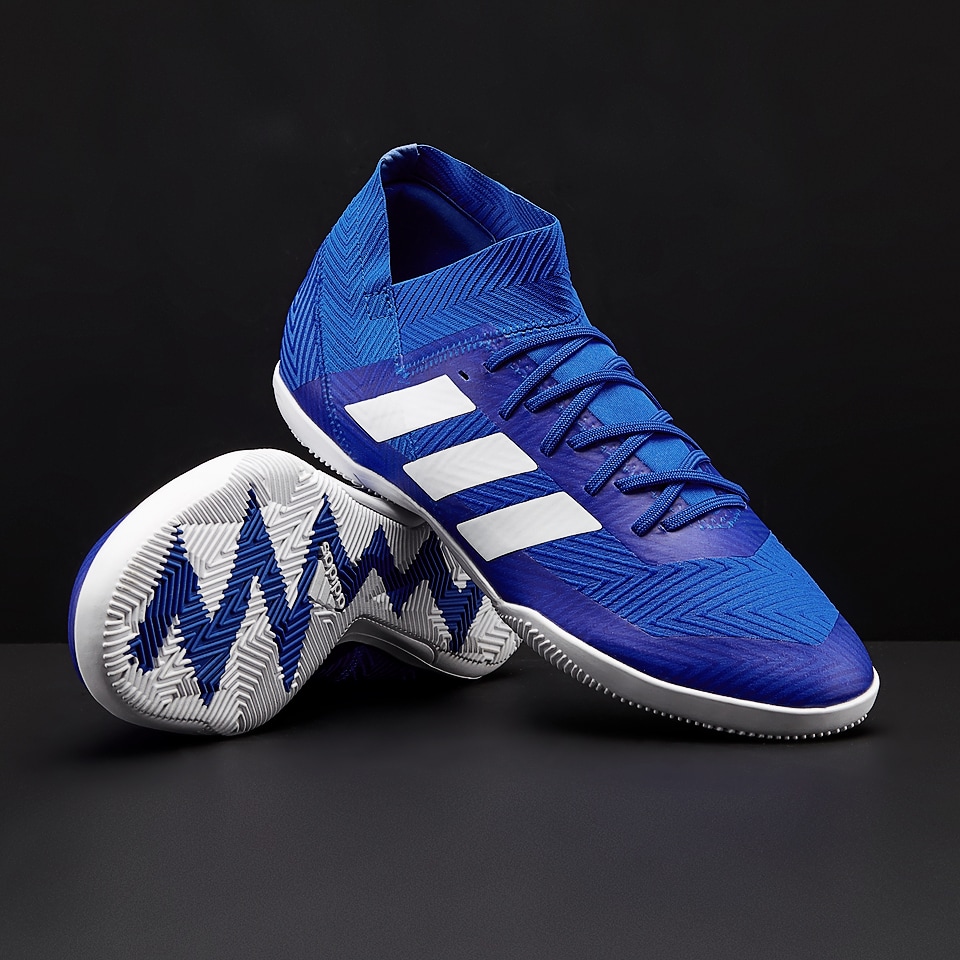Fuera hacha robo adidas Nemeziz Tango 18.3 IN - Mens Soccer Cleats - Indoor - Blue 