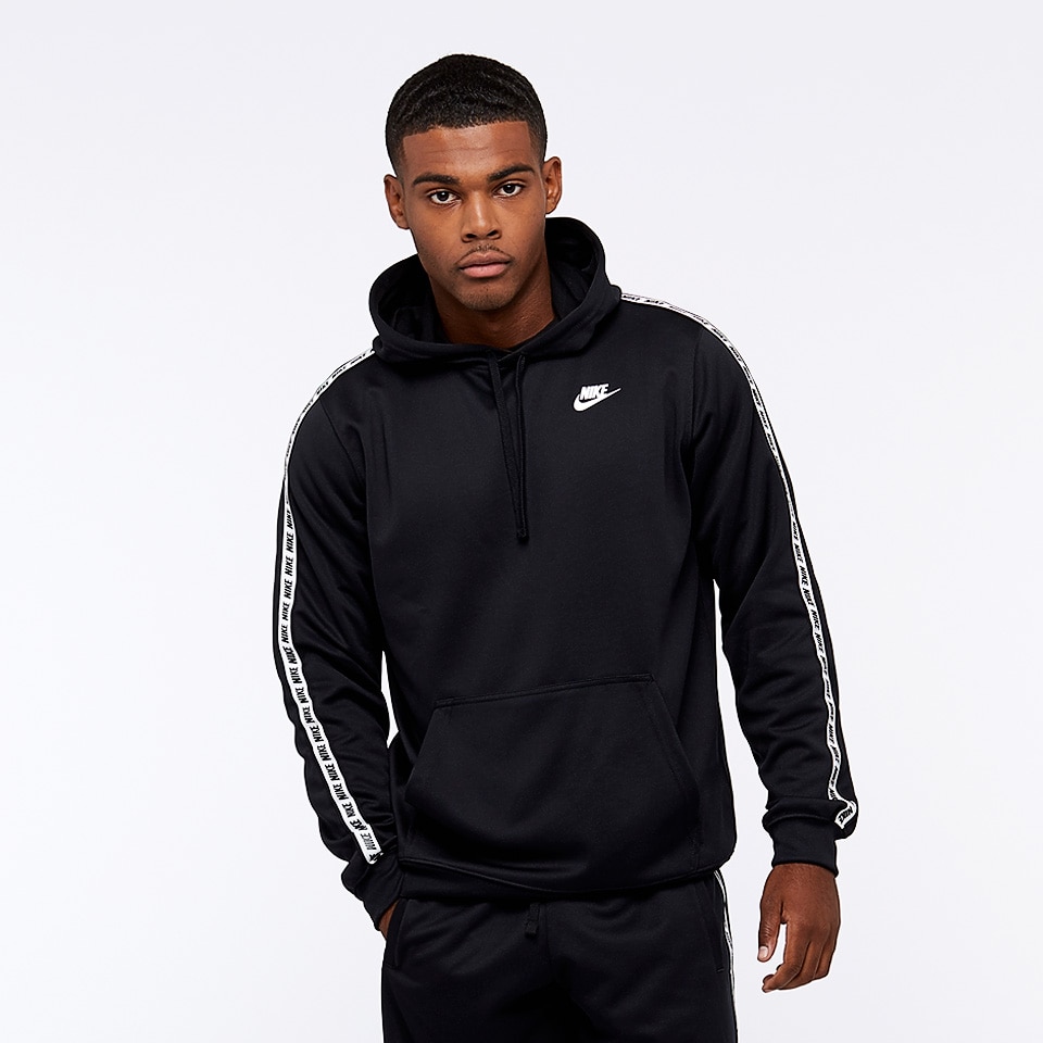 Mens Clothing - Nike Sportswear Repeat Hoodie Poly - Black - AR4914-010 ...