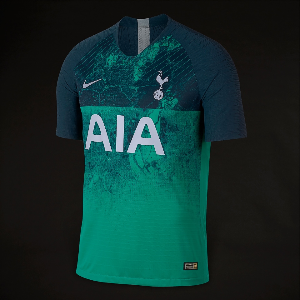 oficial de equipos de fútbol - Camiseta Nike Tottenham Hotspur Vapor Match tercera equipación manga corta - Verde/Azul Marino | Pro:Direct Soccer