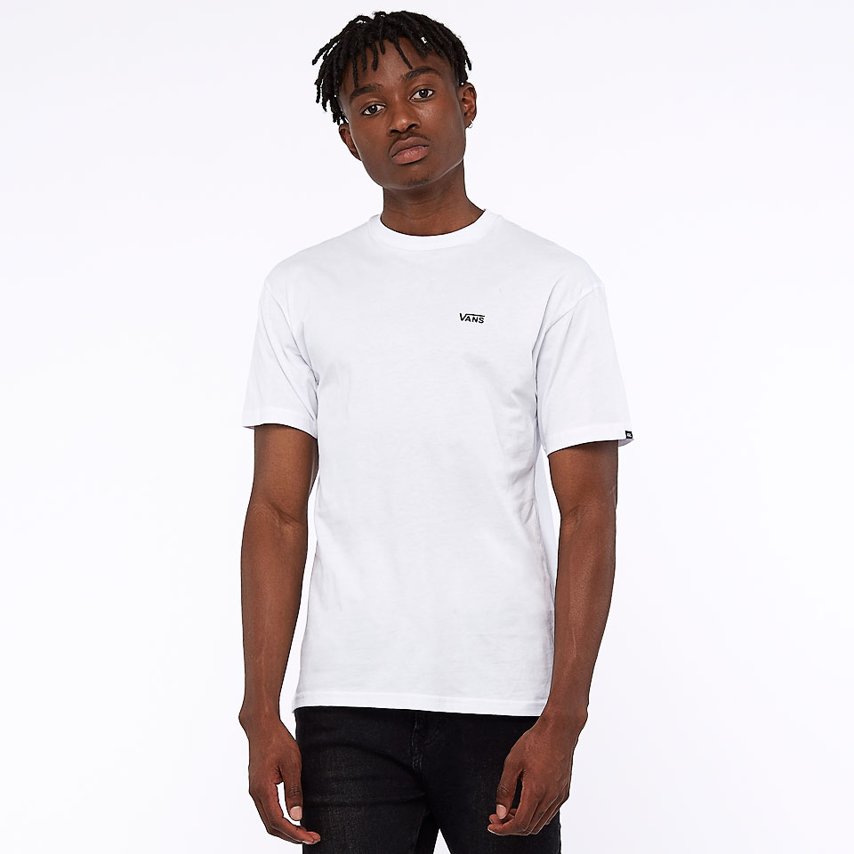 Mens Clothing - Vans Left Chest Logo Tee - White - VA3CZEWHT | Pro ...