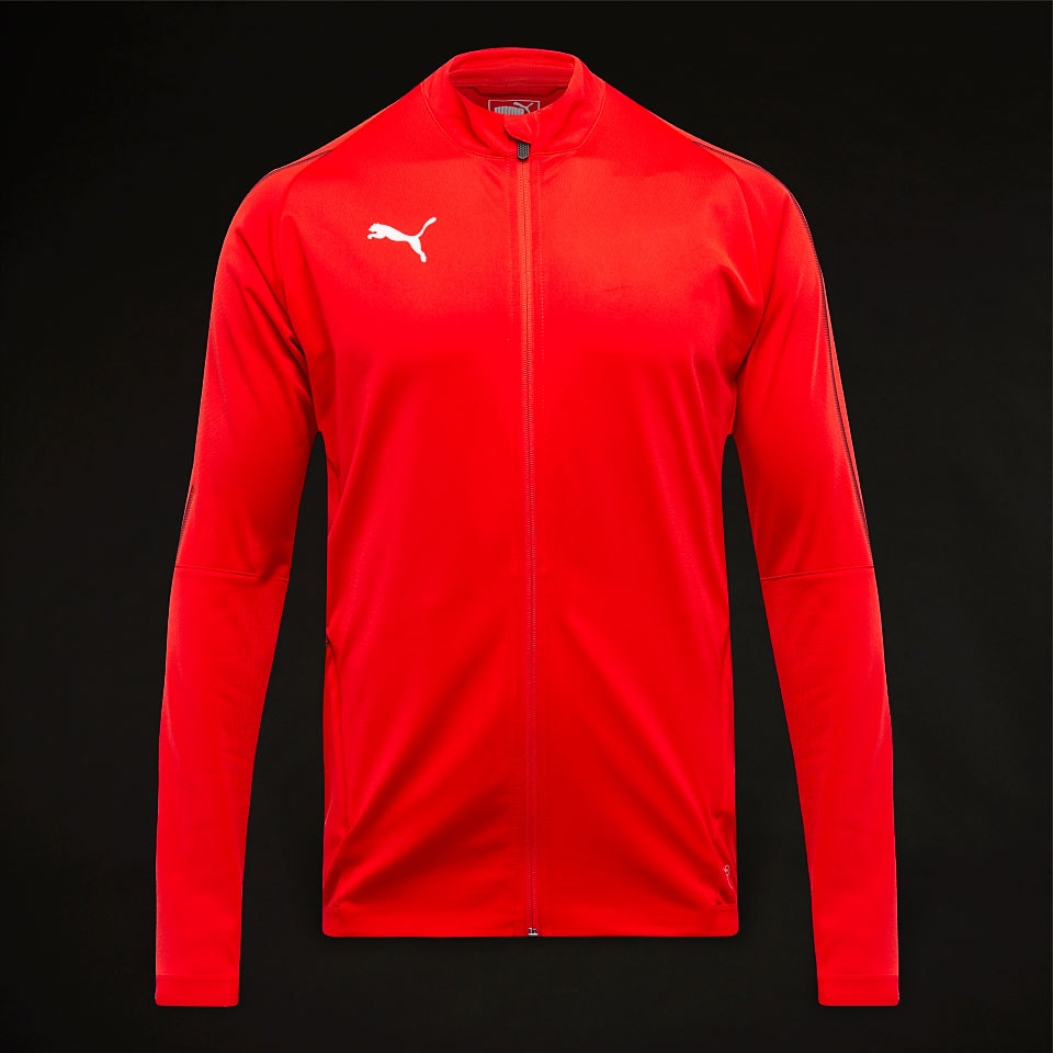 Mens Football Teamwear - Puma Final Training Jacket - Puma Red/Puma ...