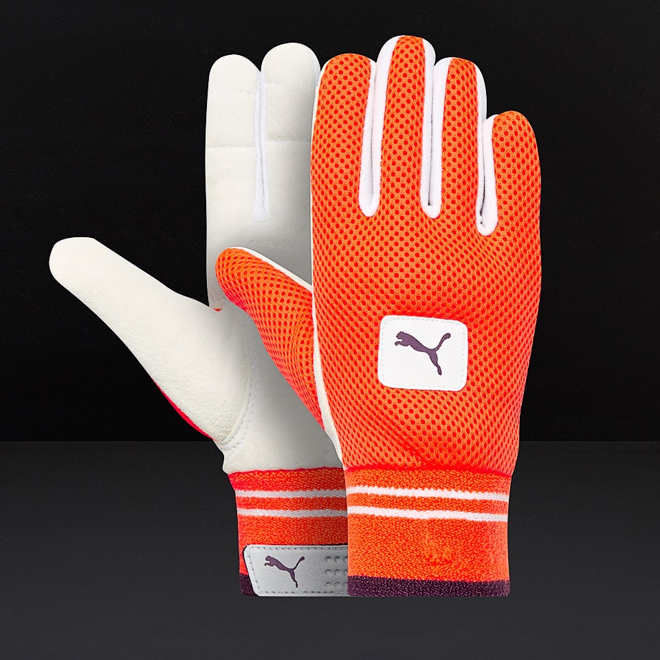 Wicket Keeping Equipment - Puma evo Half Padded Wicket Keeping Inner -  White - Inners | Pro:Direct Cricket