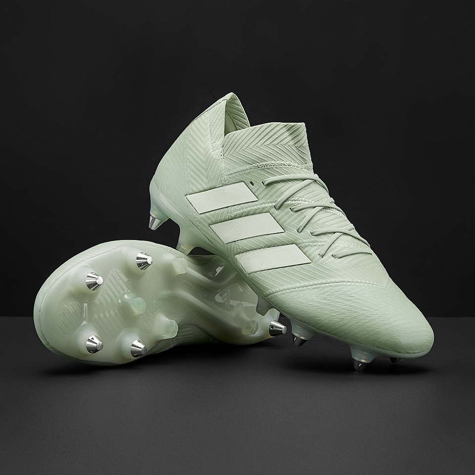 adidas Nemeziz 18.1 SG - Mens Boots - Soft Ground - Ash Silver/Ash Silver/White | Pro:Direct Soccer