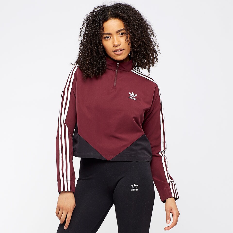 Womens Clothing - adidas Originals Womens Colarado Sweater - Maroon ...