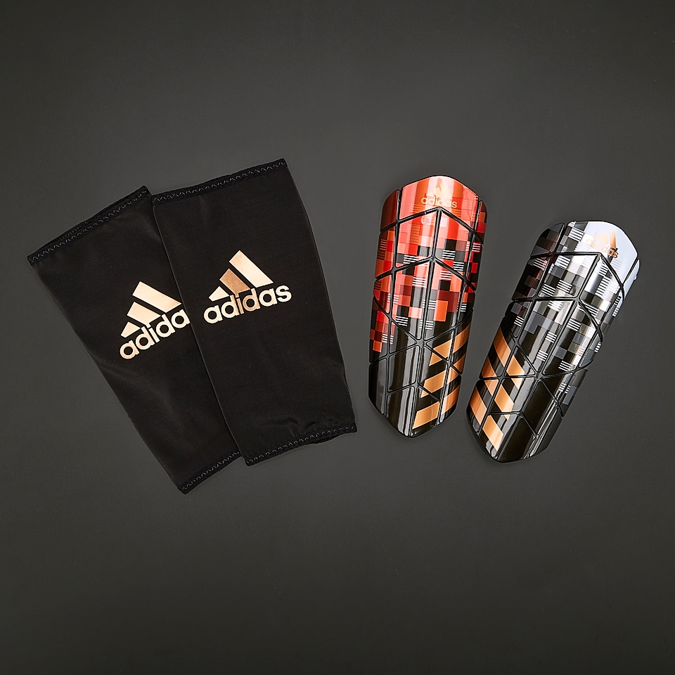 Accesorios de fútbol - Espinilleras adidas X - Plateado/Negro/Dorado - | Pro:Direct Soccer